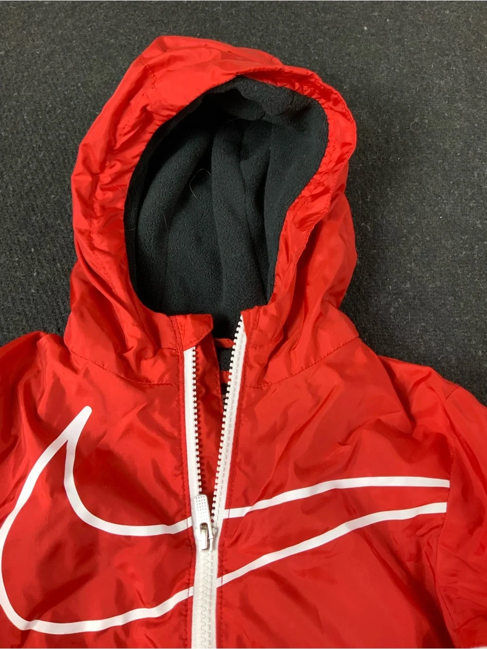 Nike Boys 3T 4T Windbreaker Jacket Lot 2 Full Zip Windrunner Big Swoosh Hooded